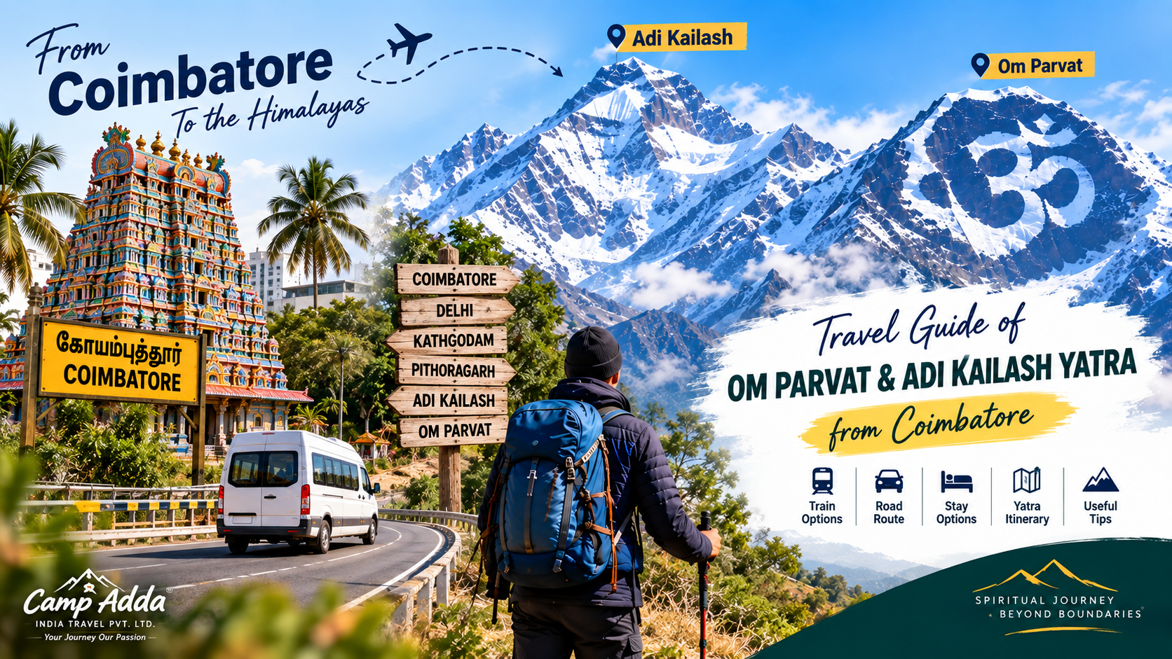 Travel Guide of Om Parvat & Adi Kailash Yatra from Coimbatore